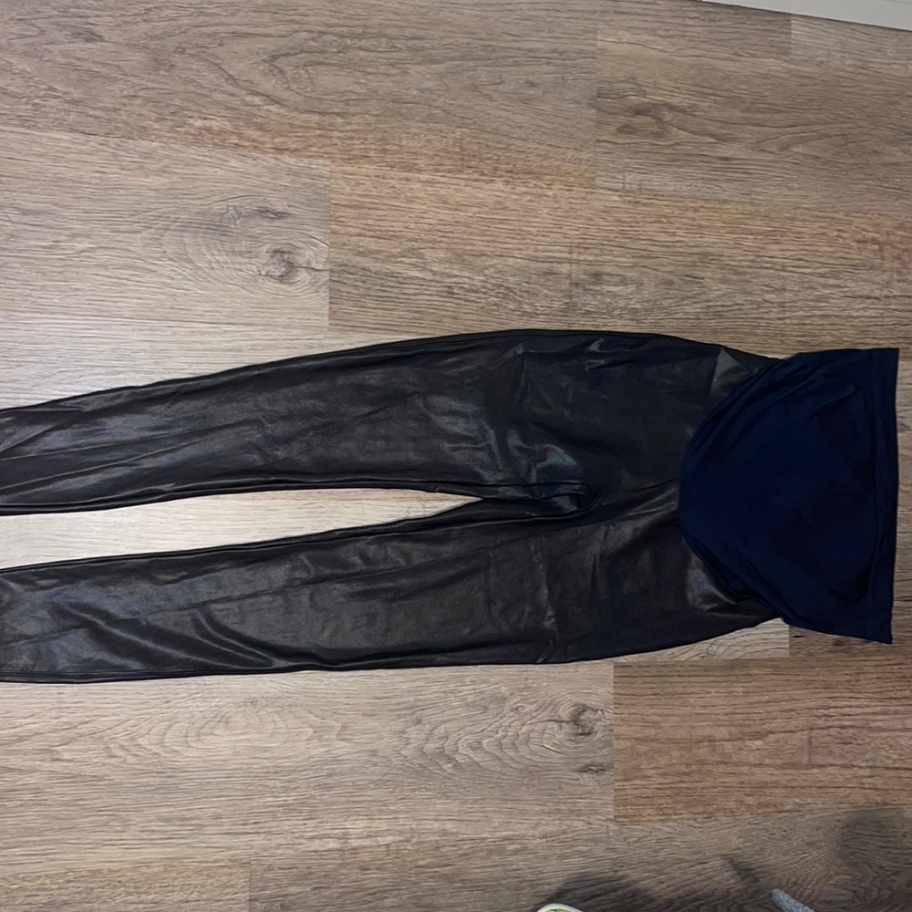 Mama Faux Leather Leggings